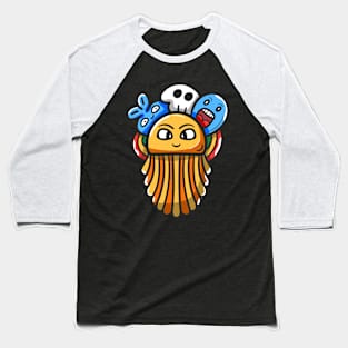 Monster Character Doodle Art Baseball T-Shirt